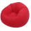 (Red) Inflatable Sofa Flocking Portable Folding Chair Blow Up Couch Red 4