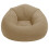 (Grey) Inflatable Sofa Flocking Portable Folding Chair Blow Up Couch Red 2