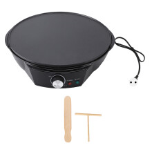 (EU Plug 220V) 12inch Electric Crepe Maker Temp Control Nonstick 220V EU Plug