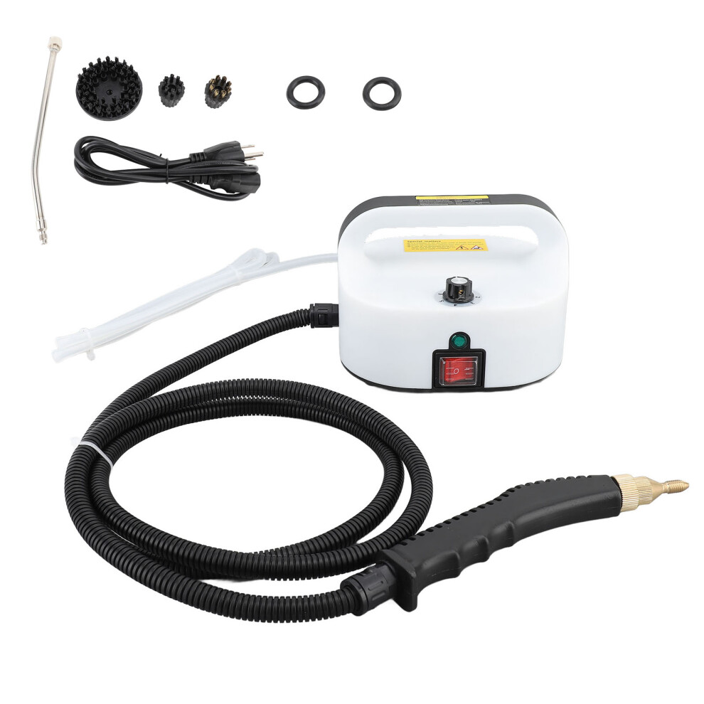 (Black White 110V US Plug) Handheld Steam Cleaner 110V Orange Red for Carfloor Kitchen Bathroom-image-OPC-PMKC8NC-NEW