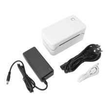 (European Plug) Express Printer USB Bluetooth Thermal Label Printer 100-240V US Plug