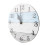 (Light Grey) 10in Frameless 3D Round Wall Clock Dark Brown 4