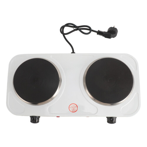 Double Cast Iron Burner 2000W Electric Hot Plate 5 Level Control 1