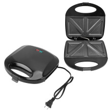 Electric Sandwich Maker 750W Sealed Panini Press Double Sided Heating