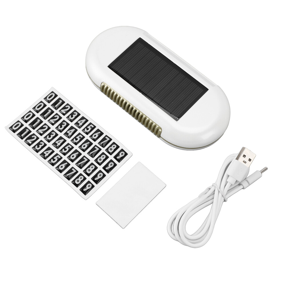 Solar Powered Car Air Purifier 1200Mah Adjustable White 588248818286