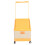 (Orange) Rolling Toy Storage Bin with Lid Wheels Orange 3