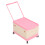 (Pink) Rolling Toy Storage Bin with Lid Wheels Orange 5
