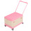 (Pink) Rolling Toy Storage Bin with Lid Wheels Orange 4