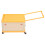 (Orange) Rolling Toy Storage Bin with Lid Wheels Orange 5