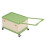 (Green) Rolling Toy Storage Bin with Lid Wheels Orange 5