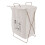 (Type A S) Iron Frame Folding Laundry Basket Waterproof Cotton Linen S 5