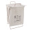 (Type A S) Iron Frame Folding Laundry Basket Waterproof Cotton Linen S 4