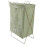 (Type B S) Iron Frame Folding Laundry Basket Waterproof Cotton Linen S 2