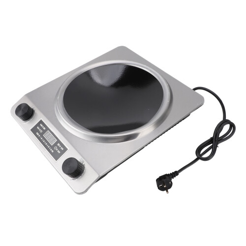 (EU Plug) Portable Induction Cooktop 3500W Touch Control Curved Surface