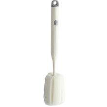 (White) Sponge Bottle Dish Brush Long Handle Soft Scrubbing Dark Blue