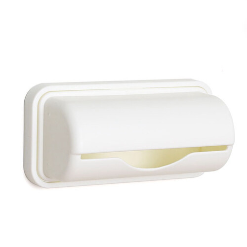Wall Mount Trash Bag Organizer Plastic Punch Free Dispenser
