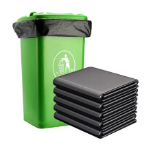 Black Large Garbage Bag Disposable Thick PE Wear Resistant