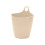 (Beige) Small Hanging Trash Can Wall Mounted Desktop Mini Bucket 1
