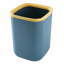 Square Plastic Garbage Container Large Capacity Simple Design