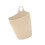 (Beige) Small Hanging Trash Can Wall Mounted Desktop Mini Bucket 3