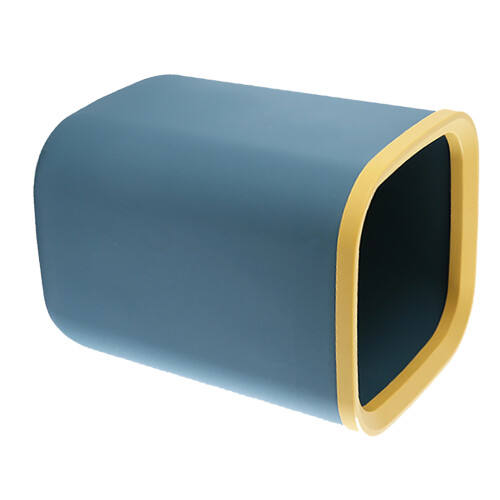 Square Plastic Garbage Container Large Capacity Simple Design 1