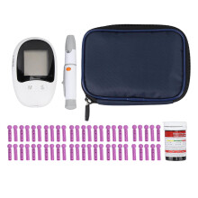 Blood Glucose Monitor with 50pcs Strips Lancet Device for Home