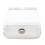 (White) Large Cosmetic Organizer Box Plastic Dust Proof with Handle Lid White 4