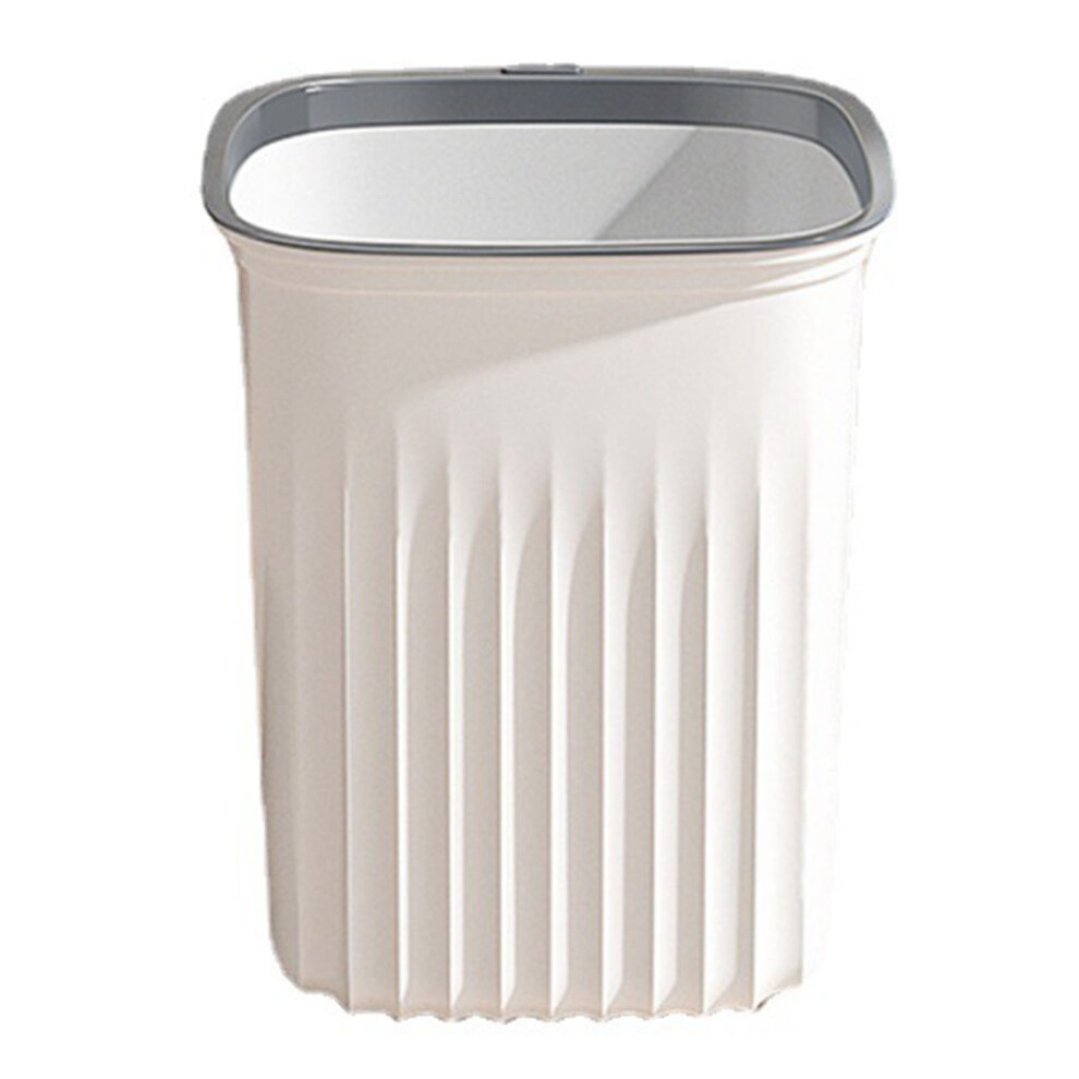 (White Small Size) Multifunctional Plastic Square Garbage Can Kitchen Toilet White Small-image-OPC-PMKCBP8-NEW