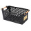 Plastic Storage Basket Multifunctional Hollow Desktop with Handle 3