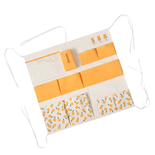 Wall Mounted Fabric Storage Bag Hanging Organizer with Compartments 1