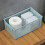 Desk Storage Basket Plastic Hollow Bin with Handle Desktop Organizer 5