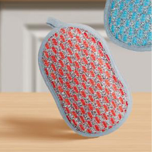 Dual Sided Reusable Scrub Sponge for Kitchen Dishwashing 2