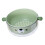 (Bear Green) Double Layer Colander Bowl Set TPR Handle Large Capacity Yellow 1