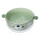 (Bear Green) Double Layer Colander Bowl Set TPR Handle Large Capacity Yellow 2