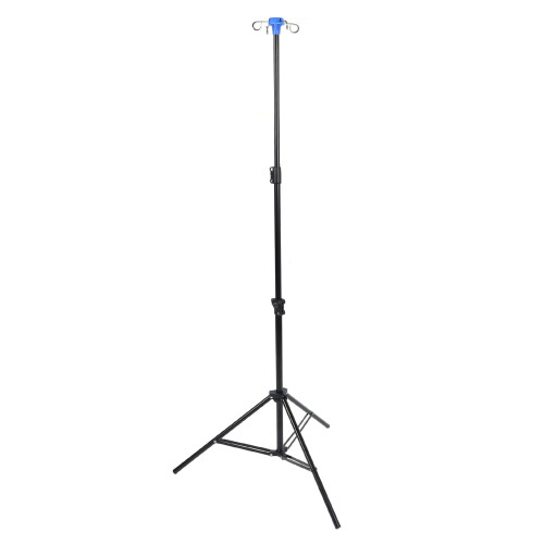 IV Pole Stand with Hook Portable Collapsible Floor Stand 2
