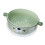 (Bear Green) Double Layer Colander Bowl Set TPR Handle Large Capacity Yellow 3