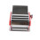 (Red) Manual Dough Roller Machine Stainless Steel Adjustable Thickness 5