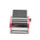 (Red) Manual Dough Roller Machine Stainless Steel Adjustable Thickness 2