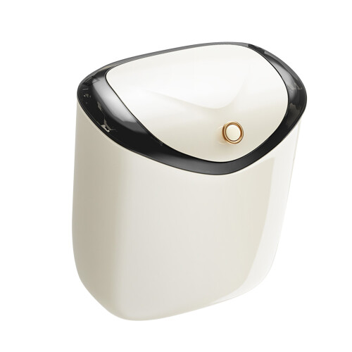 (L) Wall Mounted Waste Bin Multifunctional Trash Can with Lid 1