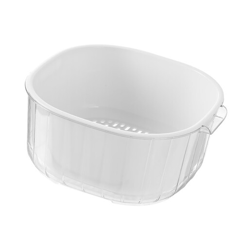 (L) 2-Layer Vegetable Basin Multifunctional Fruit Wash Drain Basket 1