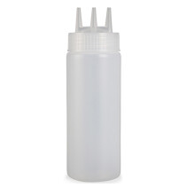 Squeeze Sauce Bottle 3 Holes Plastic for Jam Ketchup Salad