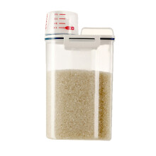 Airtight Rice Container Clear Double Sealed Cereal Flour Storage