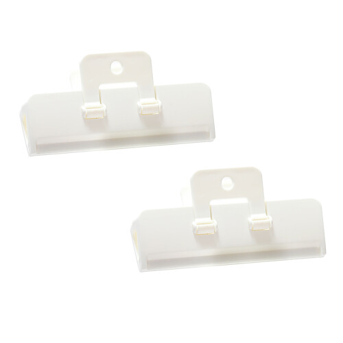 (L) 2 PCS Large Bag Clips Reusable Plastic Heavy Seal Grip 1