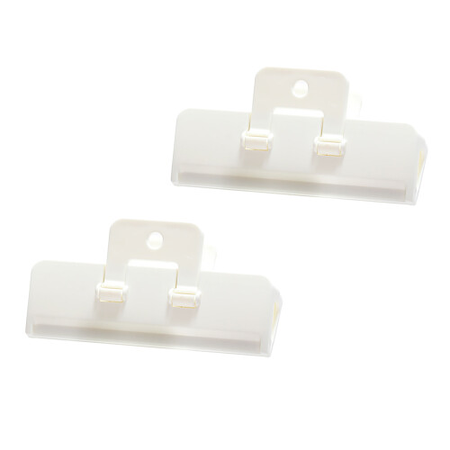 (L) 2 PCS Large Bag Clips Reusable Plastic Heavy Seal Grip 2