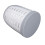 (White) Plastic Fruit Draining Cup Portable Leakproof with Fork Blue 3