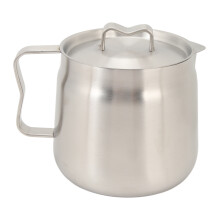 (Large 2L) Stainless Steel Grease Container 1.5L with Mesh Strainer Leak-Proof
