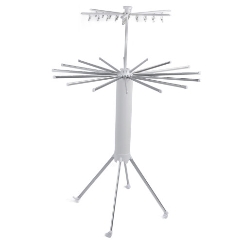 (Upgraded Version 02) Foldable Tripod Clothes Drying Rack Space Saving Indoor Outdoor 1