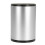 (Silver) Mini Press Trash Can Car Aluminum Garbage Bin M Red 1