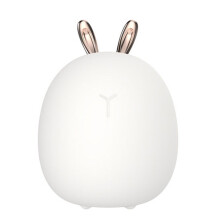USB Rechargeable Silicone Rabbit Night Light for Bedside