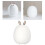 USB Rechargeable Silicone Rabbit Night Light for Bedside 5